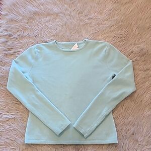 Marshall fields vintage‎ light blue cashmere sweater size ps